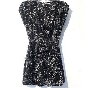 UO Kimchi Blue 100% Silk Floral Pattern Wrap Dress